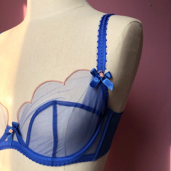 Lorna AP  blue/peach Bra - Picture 5 of 11